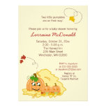 Pumpkin Twins (Neutral) Baby Shower Invitation