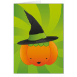 Pumpkin Witch Greeting Card