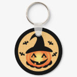 Pumpkin Witch Keychain