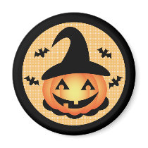 Pumpkin Witch Magnet by nyxxie Pumpkin Witch Magnet