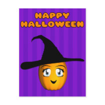 Pumpkin Witch Postcard