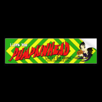 Pumpkinhead Arielle Bumper Sticker bumper stickers
