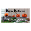 Pumpkinhead Family Rustic Charm Halloween photo cards by time2see Pumpkinhead Family Rustic Charm Halloween photo cards