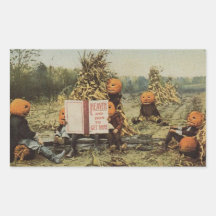 Pumpkinhead Kids Rectangle Stickers