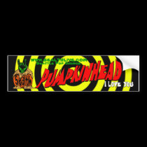 Pumpkinhead Zombie Rock Bumpersticker bumper stickers