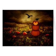 Pumpkinman Greeting Cards