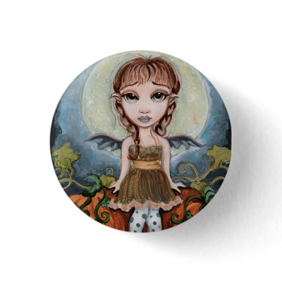 Pumpkinpatch  pin back button by valarie79