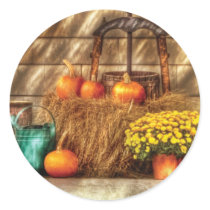 Pumpkins - A still life with pumpkins stickers by suburbanscenes Pumpkins - A still life with pumpkins stickers
