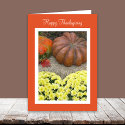 Pumpkins and Flowers Thanksgiving Sentiment cards by KathyHenis Pumpkins and Flowers Thanksgiving Sentiment cards