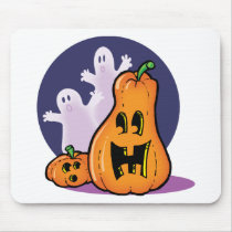 Pumpkins and Ghosts mousepads