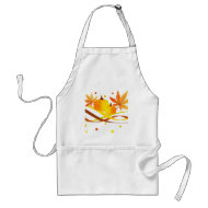 Pumpkins and leaves - Apron apron