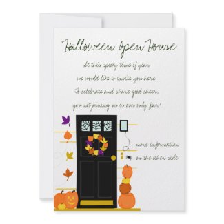 Pumpkins at the Door invitation