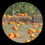 Pumpkins, Corn and Hay Autumn Sticker