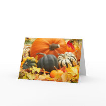 Pumpkins in Fall Leaves card by photoinspiration Pumpkins in Fall Leaves card