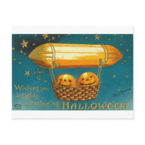 Pumpkins in Flying Basket postcards
