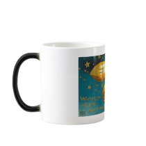 Pumpkins in Flying Basket Vintage Halloween Mug