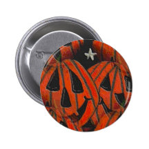 Pumpkins, Pumpkins Everywhere - Halloween button