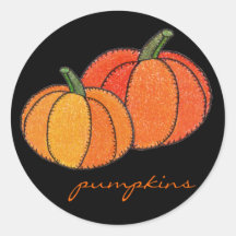 Pumpkins! Round Stickers