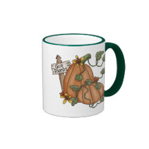 Pumpkins Thanksgiving Give Thanks Coffee Mugs