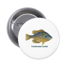 Pumpkinseed Sunfish (titled) Pins