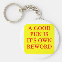 pun on puns key chain