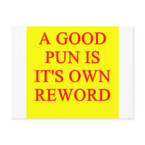 pun on puns postcards