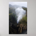 Punakaiki water spout and rock formation posters