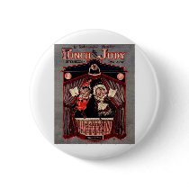 Punch and Judy Puppets Illustration Art buttons by PaperTimeMachine Punch and Judy Puppets Illustration Art buttons