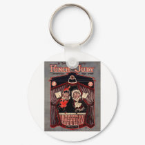 Punch and Judy Puppets Illustration Art keychains