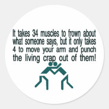 Punch The Crap Out Of Them Sticker