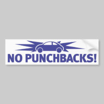 Punchbuggy Blue - No Punchbacks! bumper stickers