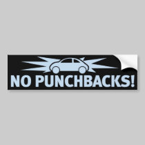 Punchbuggy Light Blue - No Punchbacks! bumper stickers