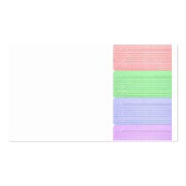 punched card business card template