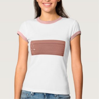 punched card tshirt