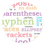 Punctuation II Sticker