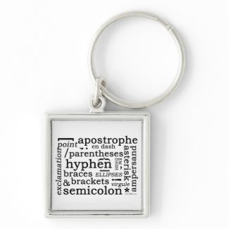 Punctuation keychain