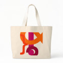 punctuation large tote bags