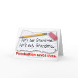 Punctuation Saves Lives cards