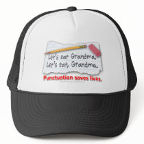 Punctuation Saves Lives Mesh Hats