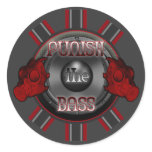 PUNISH the BASS DnB Dub Dubstep hardstyle DJ stickers