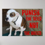 Punish the deed ~ Not the breed Posters