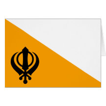 Punjab Sikh Holy Flag Sikhism Nishan Sahib Cards