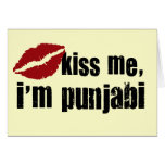 Punjabi Kiss Greeting Card