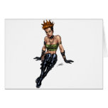 Punk Alternative Girl by Al Rio Card