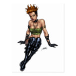 Punk Alternative Girl by Al Rio Post Card