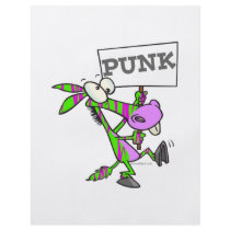 punk ass funky donkey cartoon flyer design