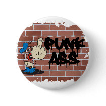punk ass graffiti design  buttons