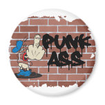 punk ass graffiti design  magnets