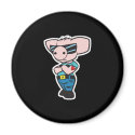 punk bad ass pig magnets