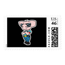 punk bad ass pig postage by doonidesignsanimals punk bad ass pig postage